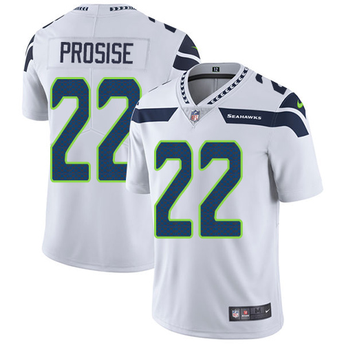2019 Men Seattle Seahawks #22 Prosise white Nike Vapor Untouchable Limited NFL Jersey